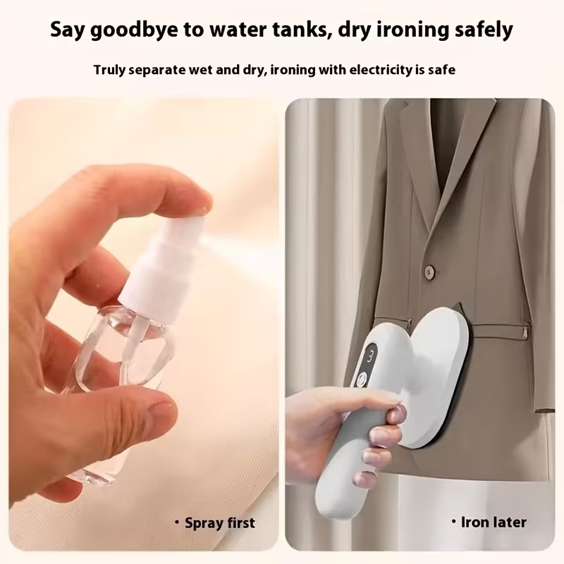 Compact rechargeable handheld iron, image 1