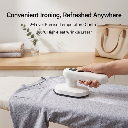 Compact rechargeable handheld iron, image 3